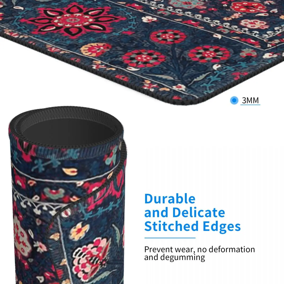 Lakai Suzani Shakhrisyabz الأوزبكية التطريز طباعة ماوس الوسادة الكمبيوتر لوحة المفاتيح ماوس حصيرة ألعاب الكمبيوتر حصيرة مكتبية مكتب الجدول الحصير