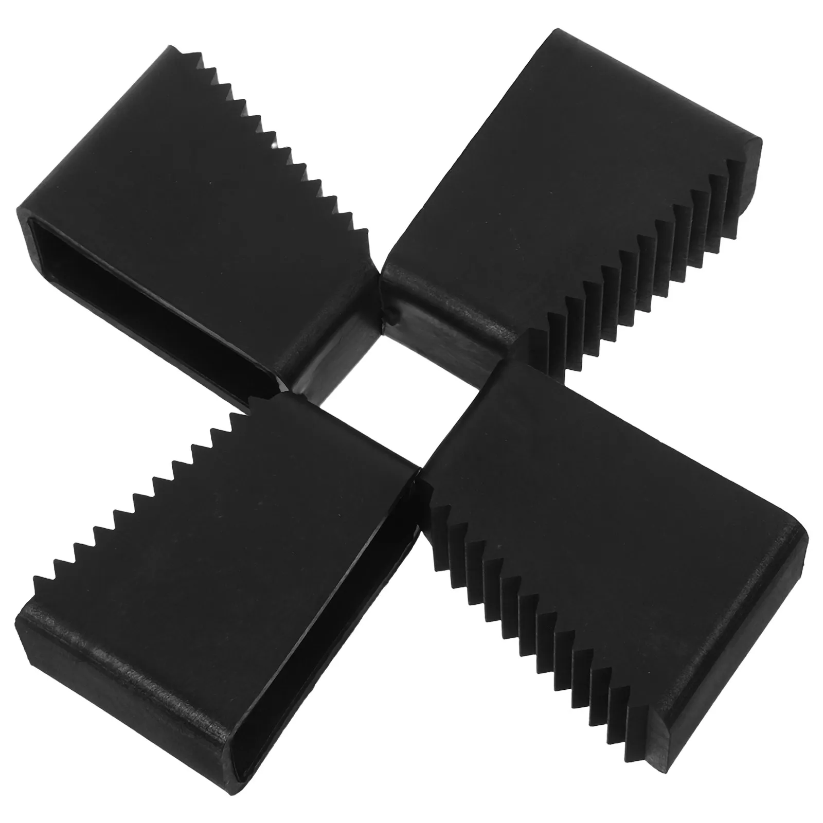 4Pcs Ladder Feet Rubber Covers Non Slip Wear Resistant Foot Pads for Step Ladders Extension Ladders Floor Preservation Stability