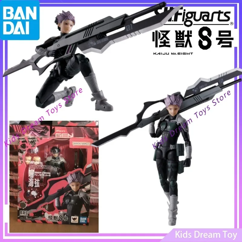 

Bandai Stock Original S.H.Figuarts KAIJU No. 8 Anime Figure GEN NARUMI Action Figures Toys for Kids Collectible Model Ornaments