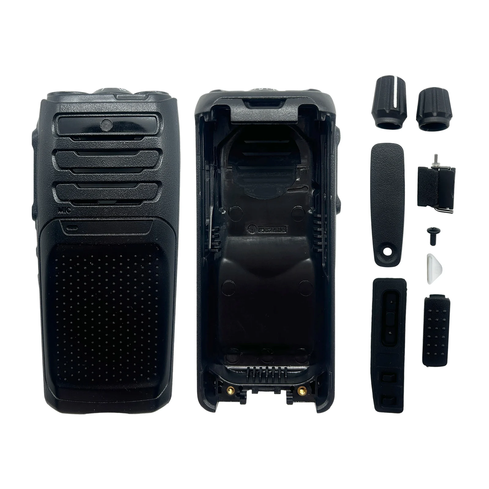 Replacement Front Housing Case Front Cover Kit For NX1200 NX1300 Two Way Radio Black