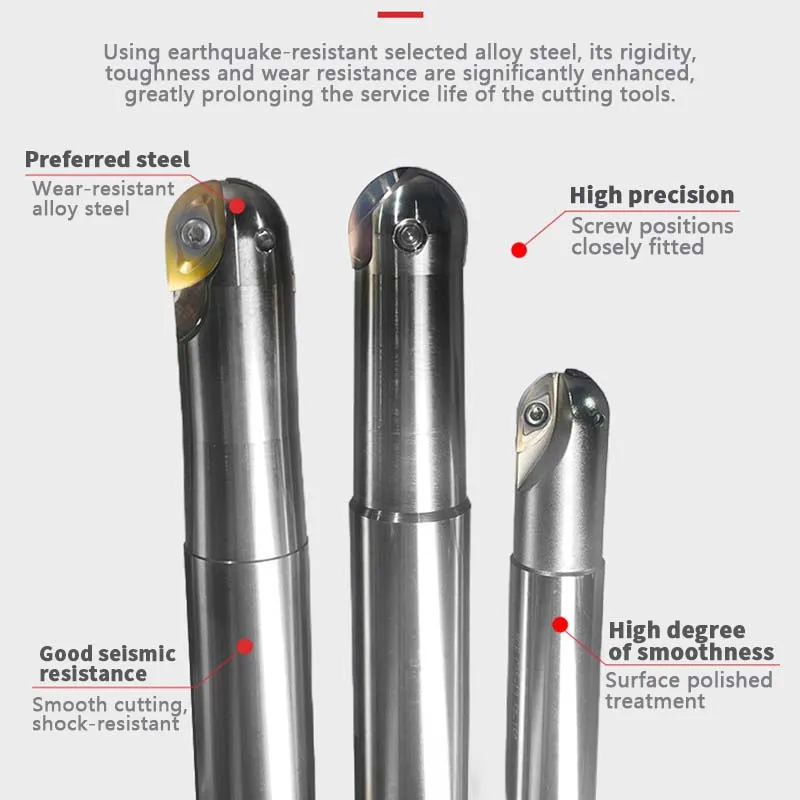 Hitachi ball head milling cutter bar ABPF/BCF, lancet bar, shock-resistant semi-spherical type cutter bar, fine milling of the b