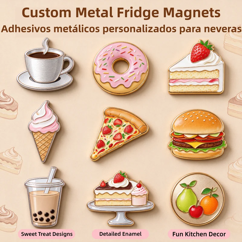 Personalized Scenery Fridge Magnet Wholesale Fashion 3D Decorations Fridge Magnet Metal Plate Souvenir Fridge Magnet Custom Logo