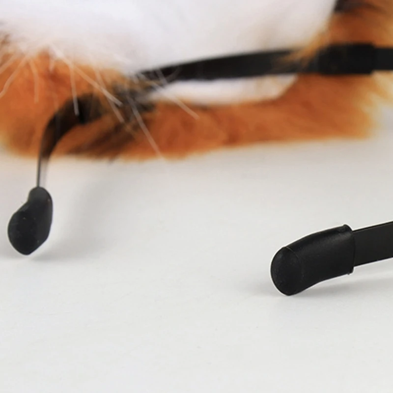 

Anime Cosplay Props Tigeres Ear and Tail Plush Furry Animal Ears Hairhoop with Tigeres Tail Fancy Dress Party Drop shipping