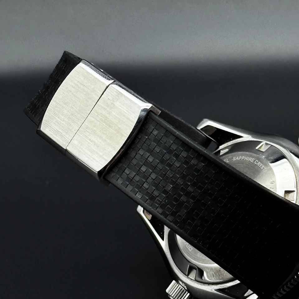18/19/20/21/22mm Mosaic Pattern FKM Fluorocarbon Rubber‌ Quick Release Watch Strap Man Women Band Adjustable Universal Bracelet