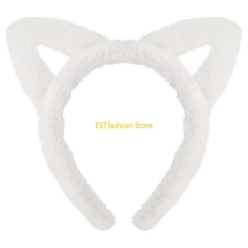 Y5GC Cats Cosplay Set Cats Ears Headband Cats Tail Cats Face Sticker Bows Tie