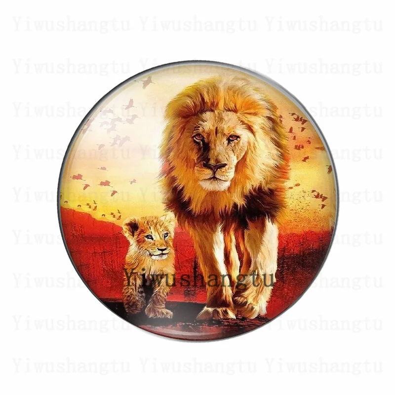 King of the Lion Forest  victory leader 12mm/20mm/25mm/30mm Round photo glass cabochon demo flat back Making findings