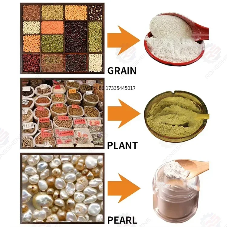 Electric Cocoa & Coffee Bean Grinder Machine Industrial Flour Mill Pulverizer for Spice & Corn Crushing Stock Available