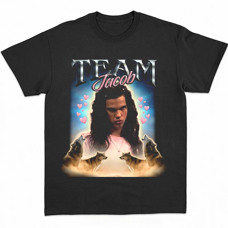 2024 Classic Team Jacob Team Edward Graphic T-shirt Men Tshirt Unisex Hip Hop Couple Shirt Gifts Tops Kawaii T Shirt for Women