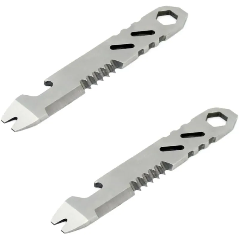 Mini Edelstahl EDC Multitool Brechstange Feuerstarter Schaber Sechskantschlüssel Flaschenöffner Tragbares Outdoor-Überlebensausrüstung