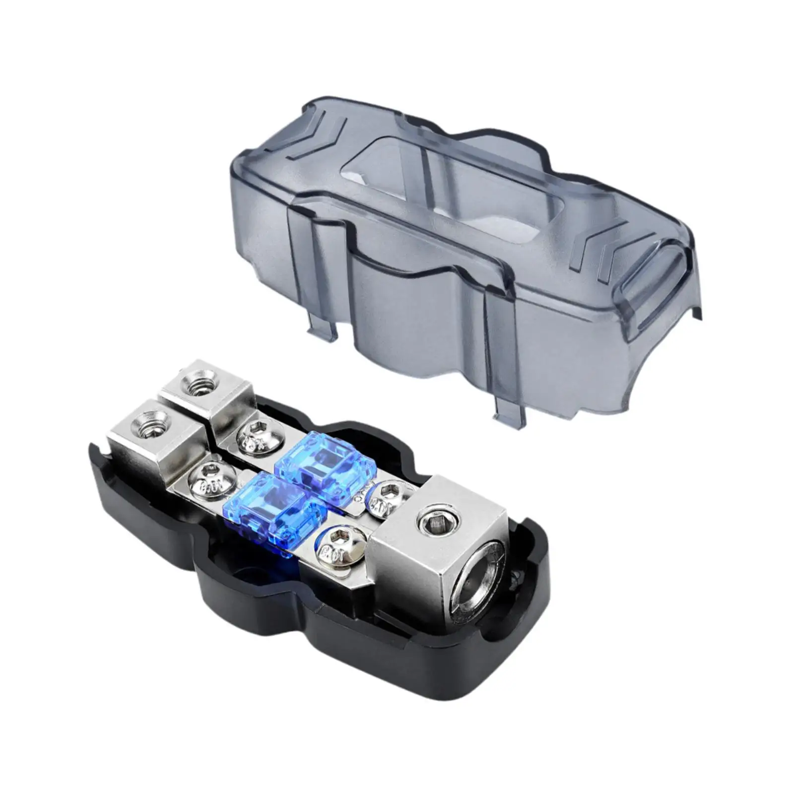 Car Fuse Kit Fused Distribution Block High Current 60A 80A 100A Compact Plastic for Car RV Yacht Marine Application