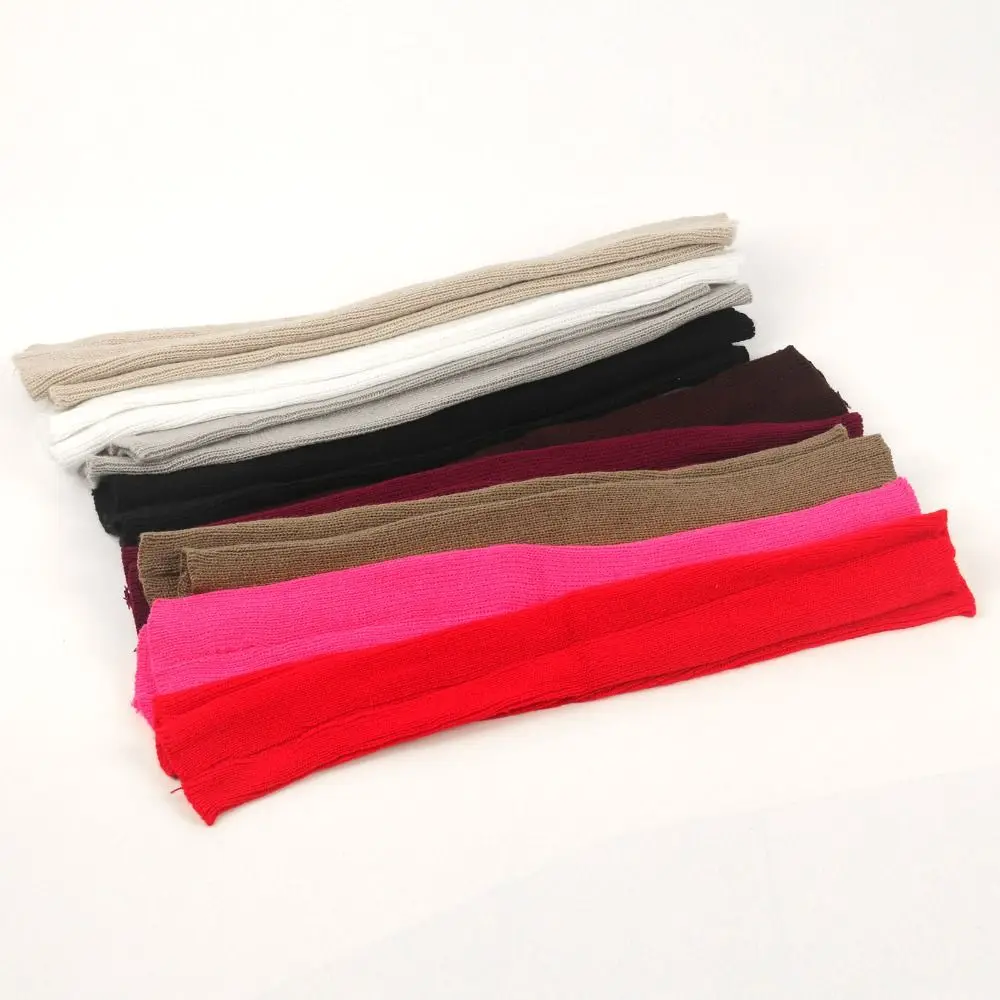 موضة كم طويل أصابع قفازات طويلة الصلبة لينة الذراع كم قفازات الذراع أدفأ محبوك غطاء للذراع قفازات للنساء الفتيات