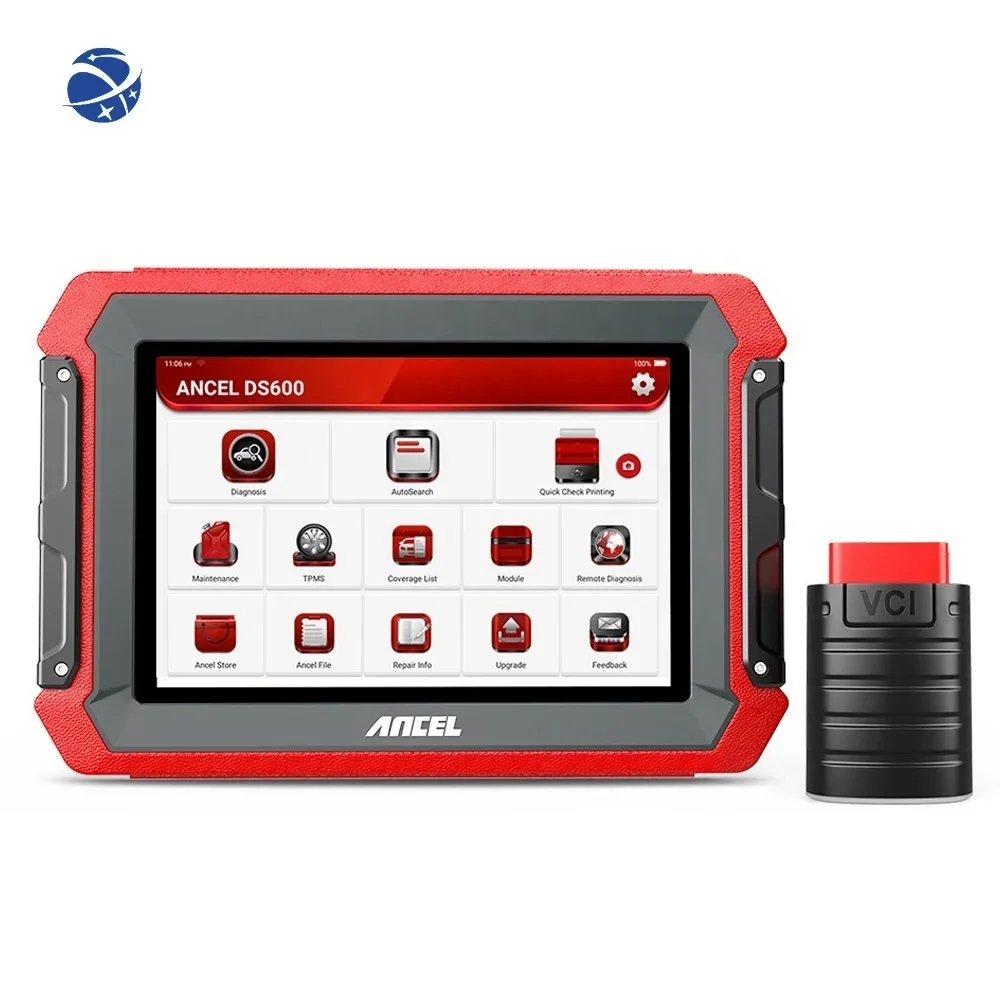 Ancel DS600 OBD2 Automotive Diagnostic Tools ECU Coding Active Test DPF TPMS IMMO Resets Auto Scanner OBD 2 Car Diagnostic Tools