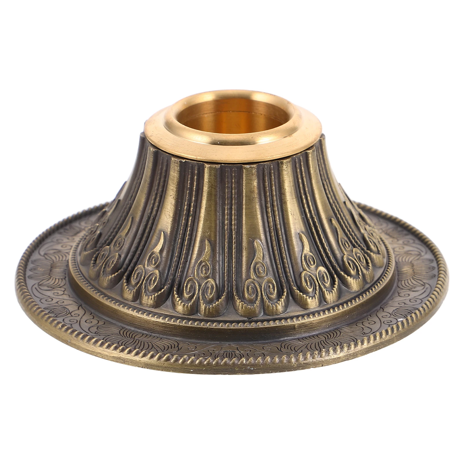 

H operated Base Copper Tibetan Holder Buddha H held Durable Lotus Base Prayer Wheel Support Display s