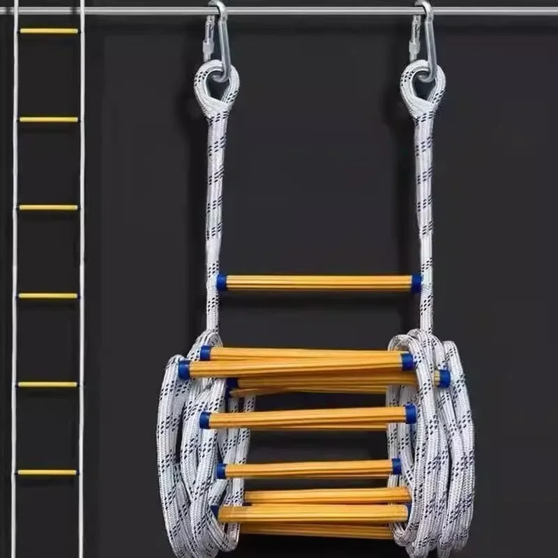 Fire soft ladder, high-rise rope ladder, non-slip and wear-resistant climbing ladder