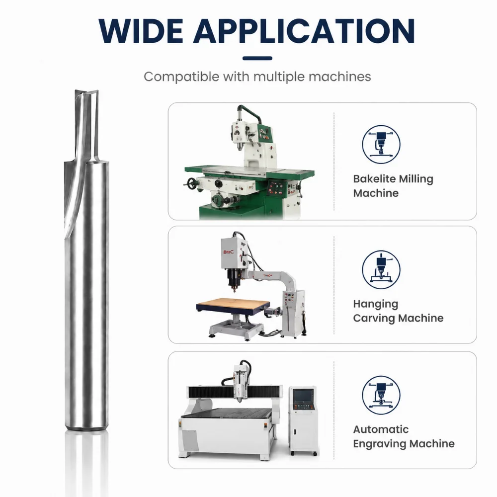 High Speed Steel Double-edged Straight Trimming Groove Woodworking Slotting Tool Slot Cutter Woodworking Cutter Trimming Machine