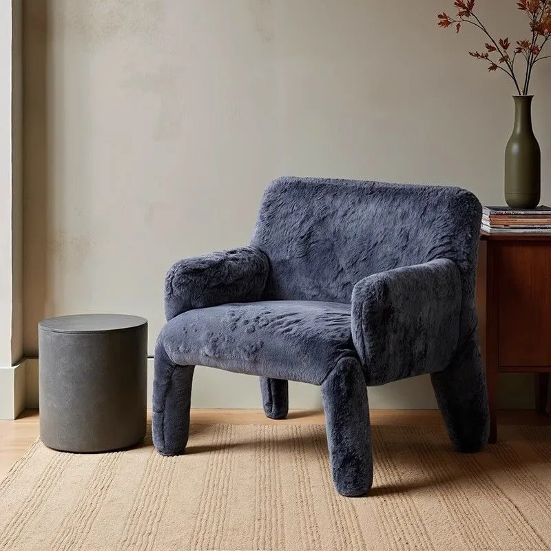 Nordic industrial solitary glove chair small apartment living room balcony single sofa designer balcony leisure armchair