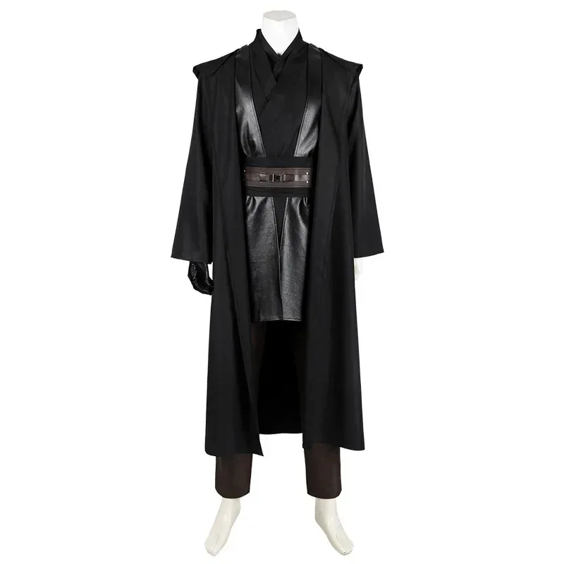 

♥ New 2025 Anakin Skywalker Cosplay Costume Men Jedi Knight Fantasia Cloak Belt Full Set Halloween Carnival Party S ★ Bear House