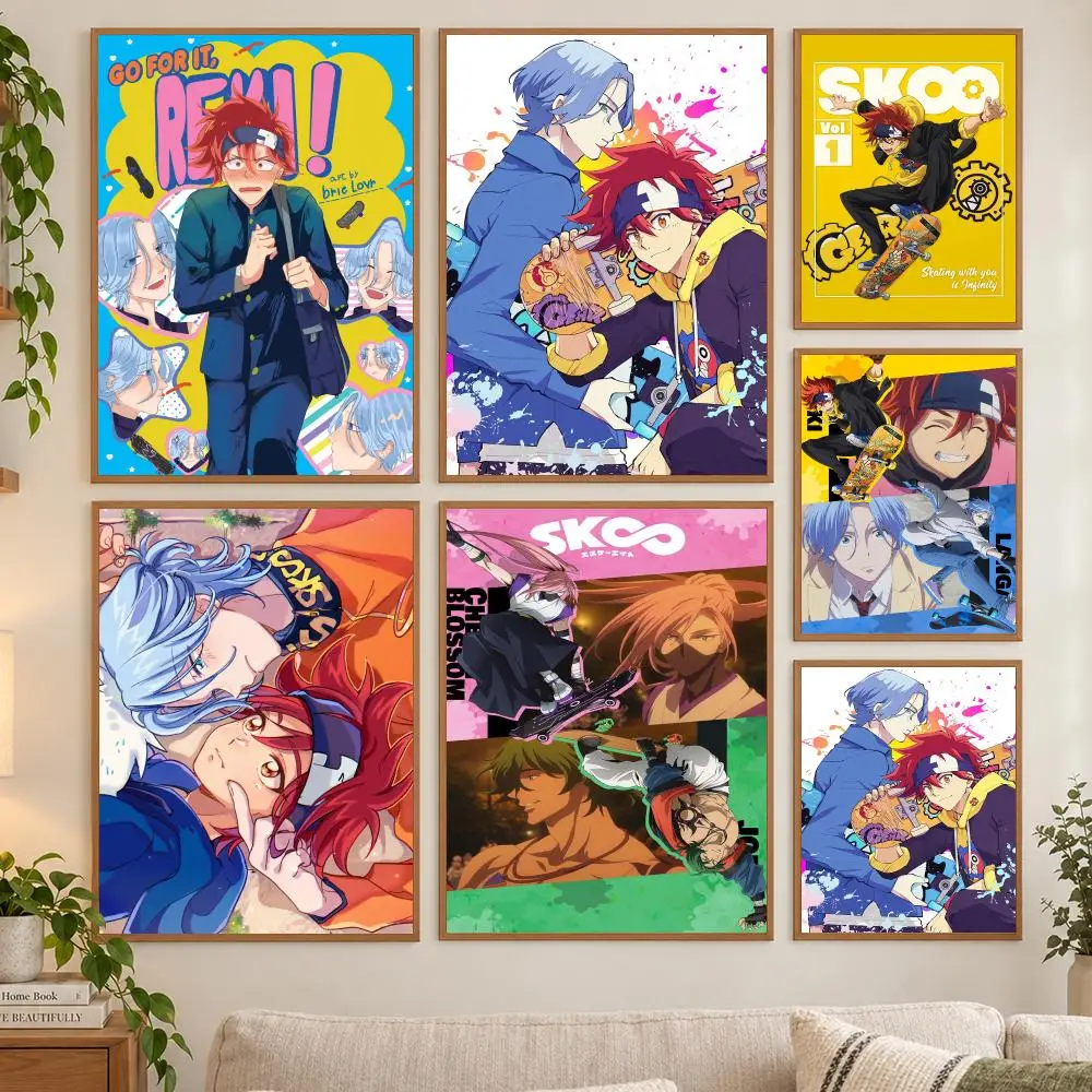 Anime Cool Boy S-Sk8 The Infinity Poster HD Art Sticky Wall Waterproof Home Living Room Bedroom Bar Aesthetic Decoration