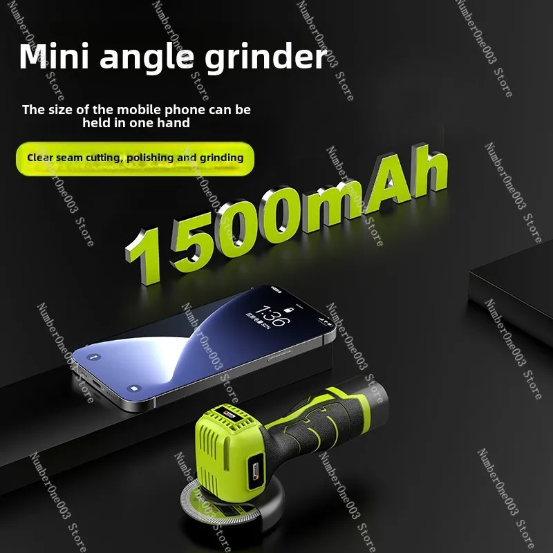 Mini angle grinder charging household small lithium battery cutting machine multi-function