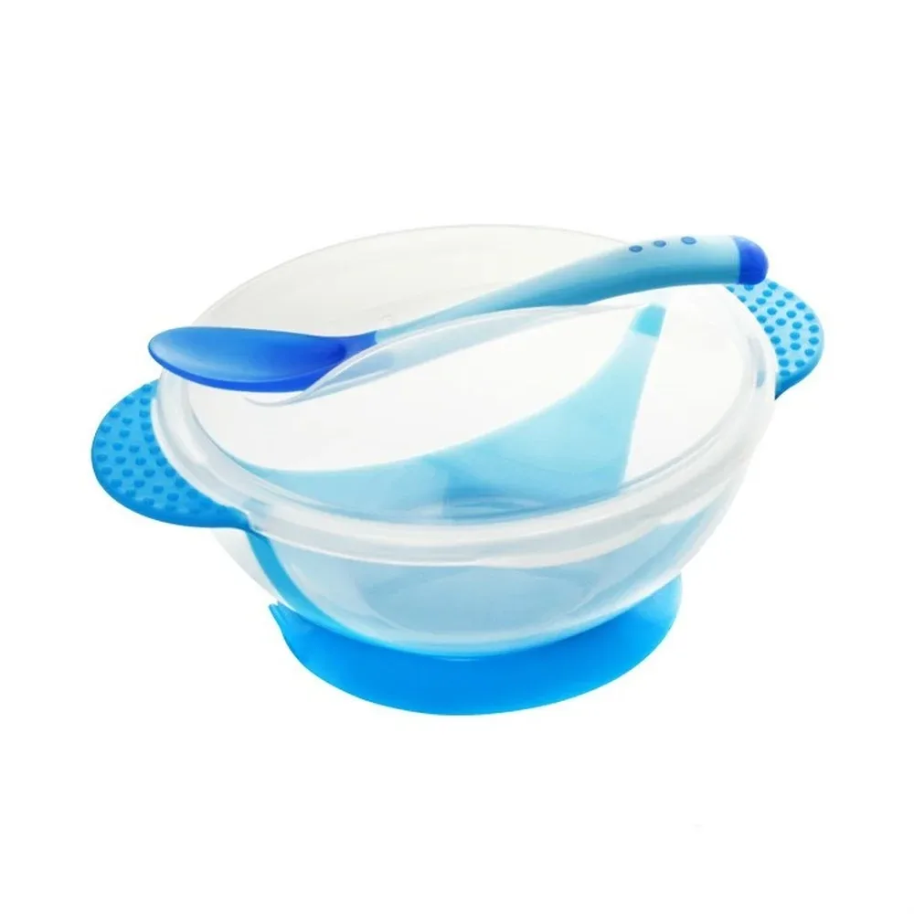 Baby Bowl Set Training Bowl Spoon Tableware Set Dinner Bowl Learning Dishes With Suction Cup Children Training Dinnerware