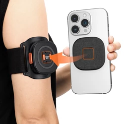 Vrig Claw Mini Magnetic Phone Clip Quick Release Arm Strap Bracket with Magsafe for iPhone 17 16 15 14 13 12 Series Smartphone