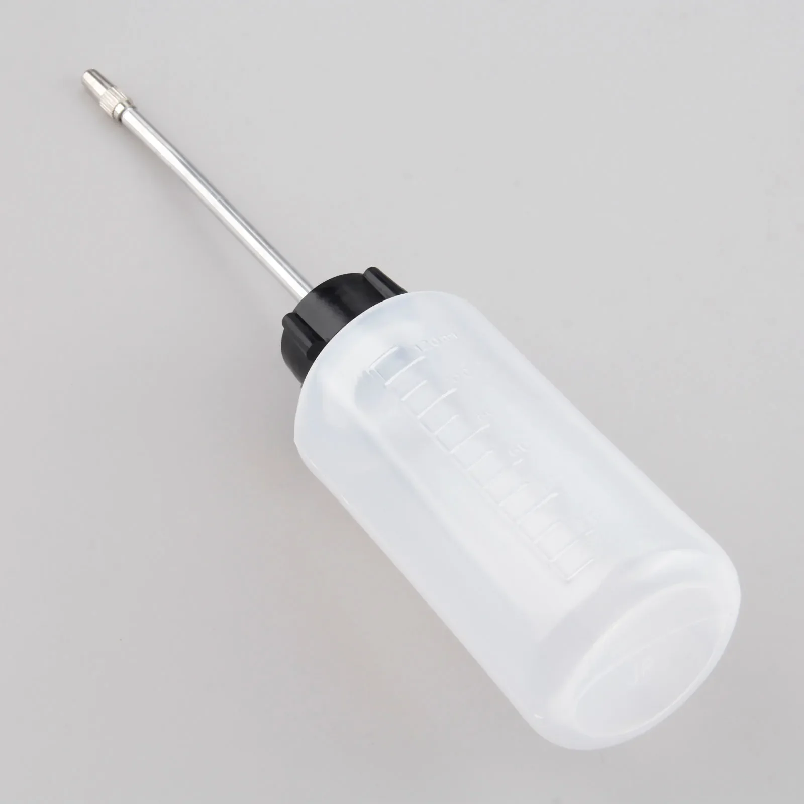 Engrasador de plástico con cabeza de hierro de boca larga de 120 ML, herramienta para máquina de repostaje, botella de aceite vacía, engrasador para máquinas de coser industriales domésticas