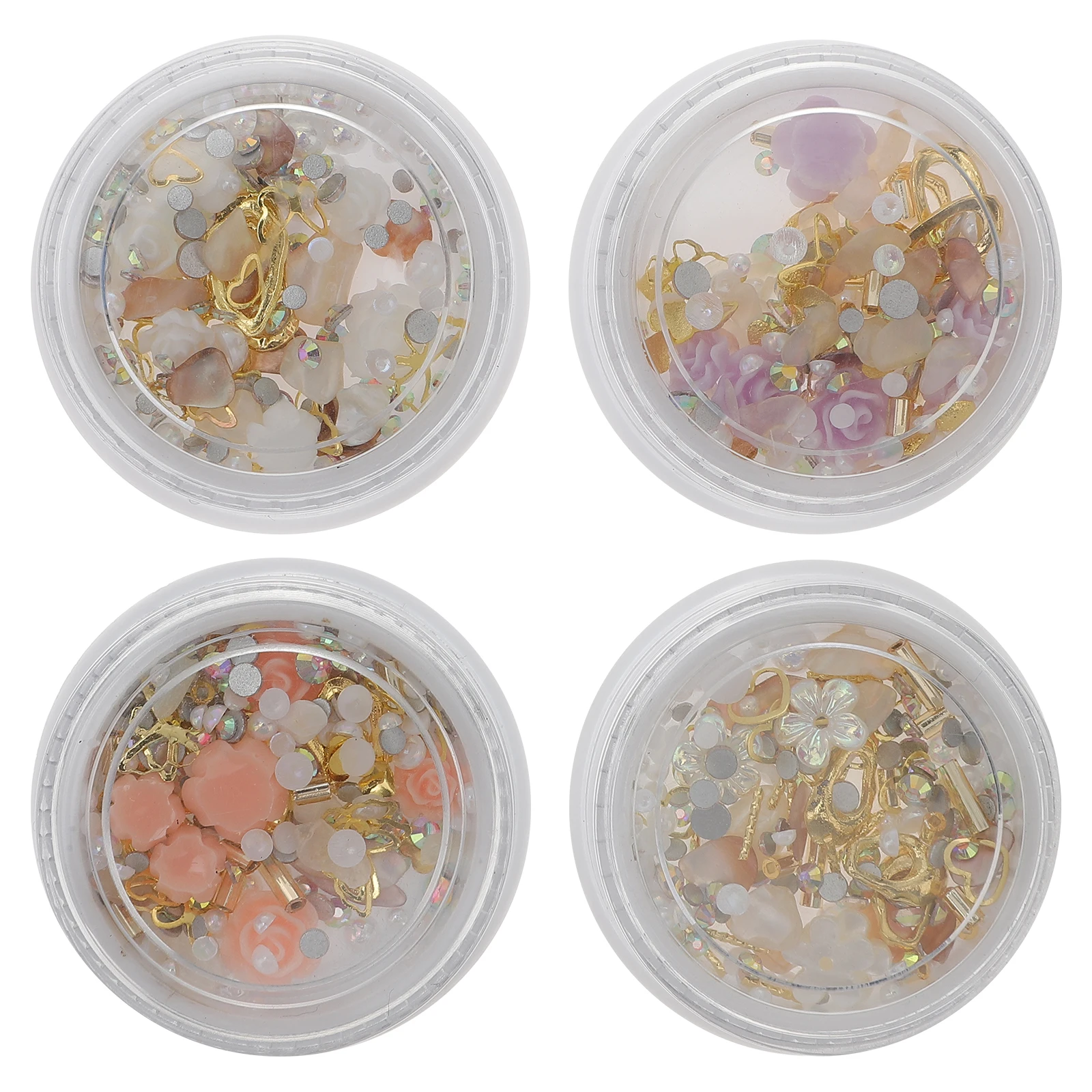 

3D Flower Charms Nail Art Decorations Manicure Accessories Diy Phone Case Wedding Decoration Zinc Alloy Abs Safe Durable