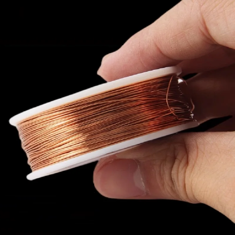 Copper Wire Round (Dead Soft) Blank Without Paint Uncoated Craft Wire 0.1 0.2 0.3 0.4 0.5 0.6 0.7 0.8 1 1.5 2 2.5 3mm