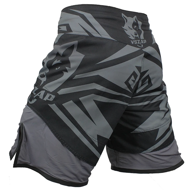 VSZAP MMA Kampfshorts für Herren Langlebige Trainingsshorts Grappling Boxen Kickboxen BJJ No Gi Sparring Workout Kampfshorts – Detail 8