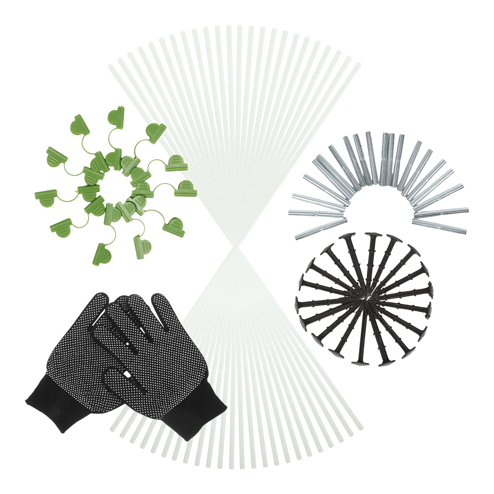 

1Set Greenhouse Anti-Bird Support Kit - Heavy Duty Weatherproof Frame for Plant Protection - Flexible Garden Hoops with