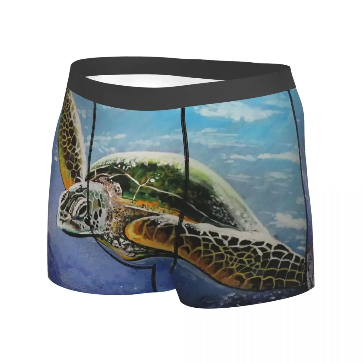 Humor Boxer Sea Turtle Shorts Panties Briefs Men Underwear Breathable Underpants For Male S-XXL