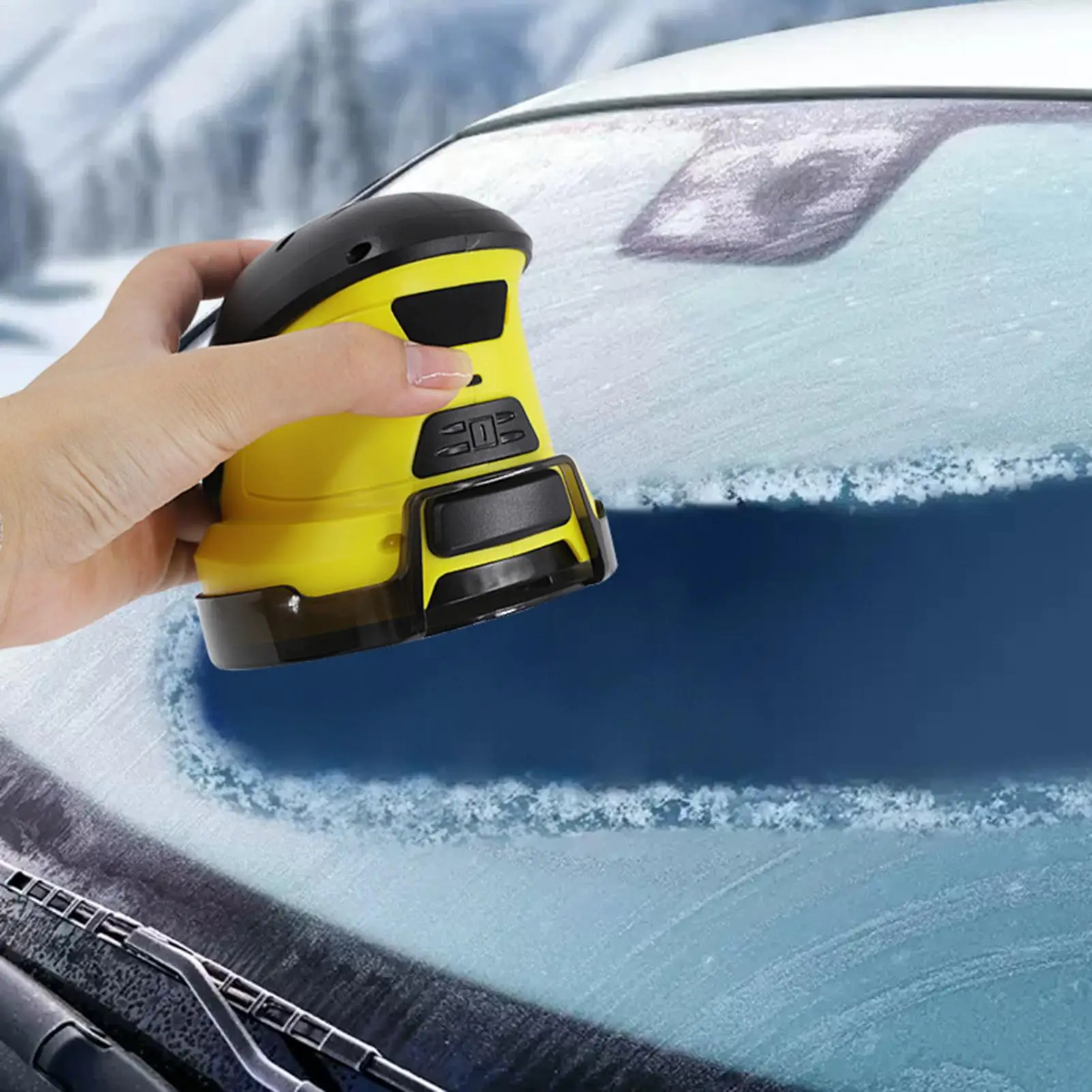 

Rechargeable Cordless Windshield Ice Scraper with Antifreeze - Frost Cleaner for Winter Driving, Car Truck Vehicle Ice Removal
