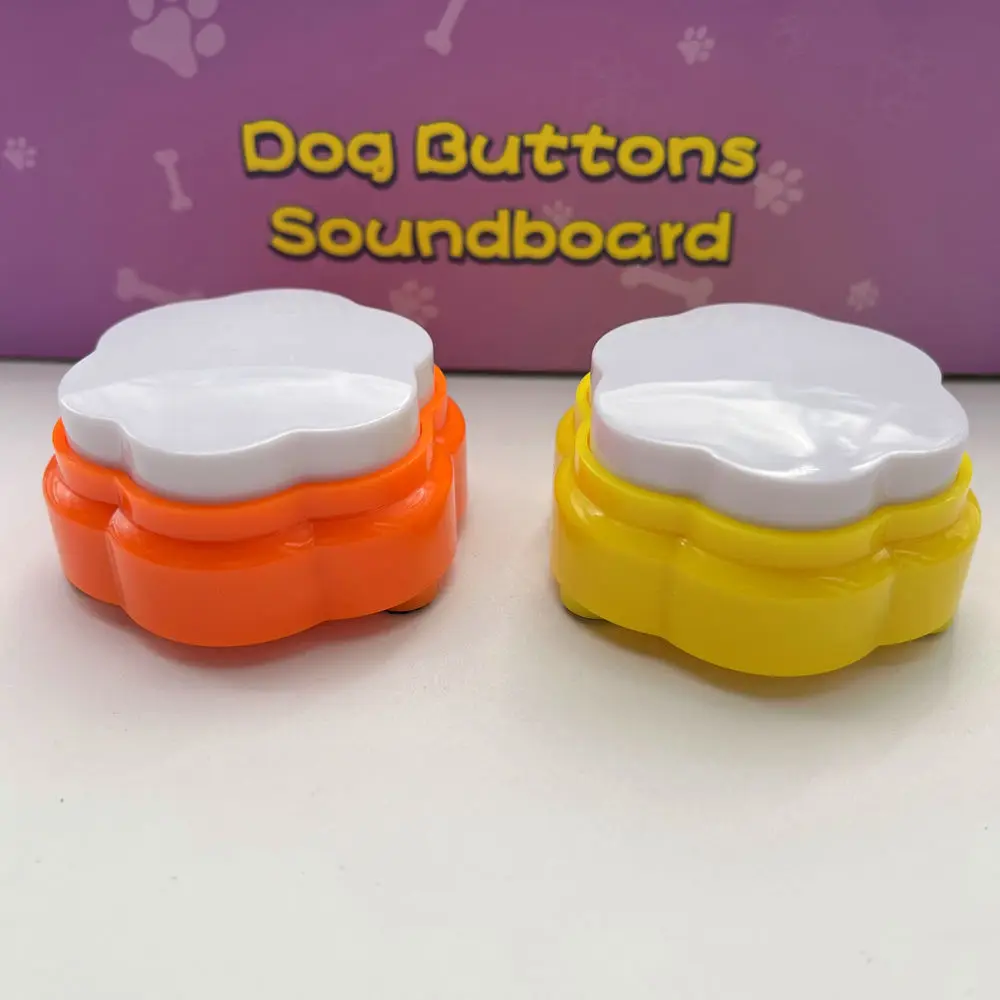 Pet Voice Button Dog Communication Button Training Dogs Pet Voices Product Small Size Buttons with Pad Mats Sticker