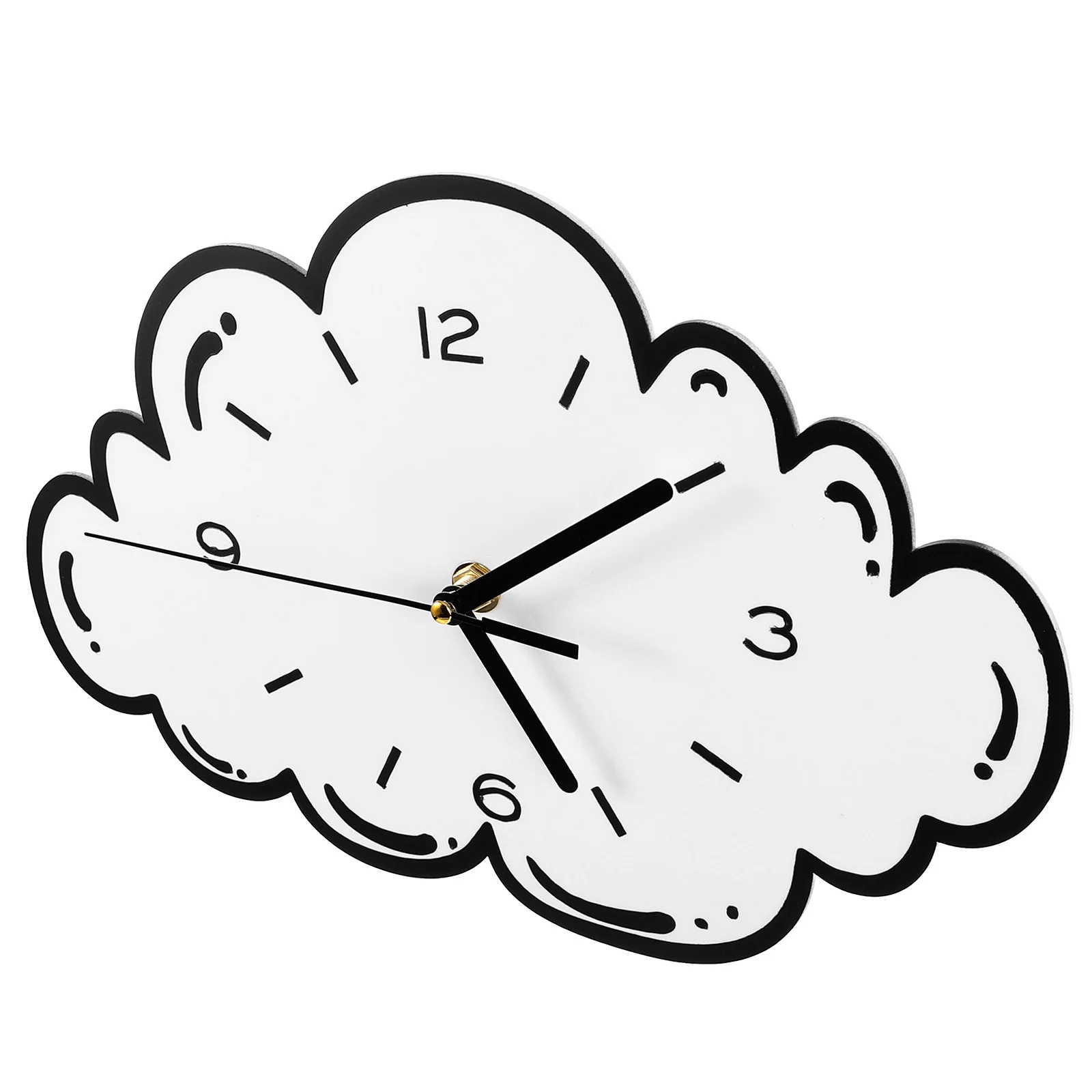 

1pcs Cloud Shaped Silent Wall Mute Hanging Acrylic Bedroom Clock For Room Home Decor Classroom Office Cute Non-Ticking Wall