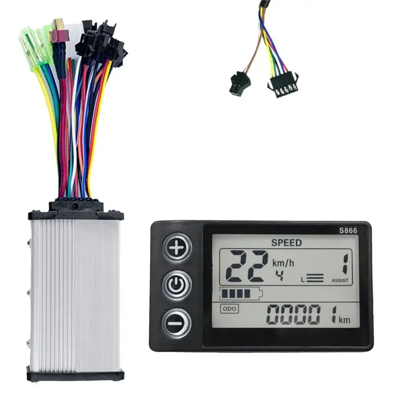 

WF-S866 Controller Panel Dashboard Electric Bike LCD Display For E-Bike Scooter(SM Plug)
