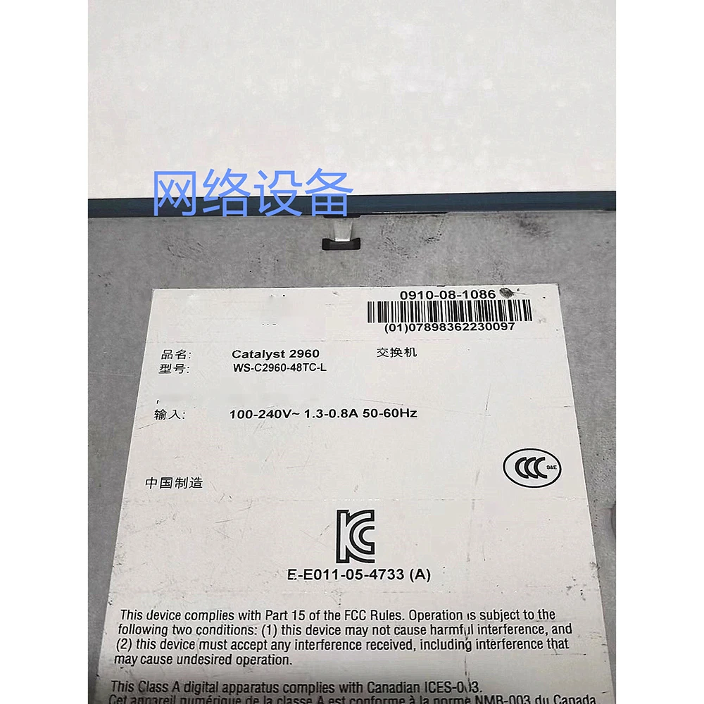 1pcs For Cisco WS-C2960-48TC-L 24-port 100M 2-port Network Management Switch