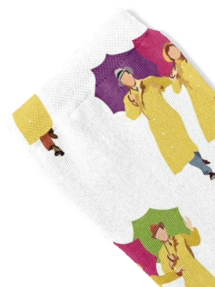 Singing in the Rain Socks cartoon with print Socks Woman Men's