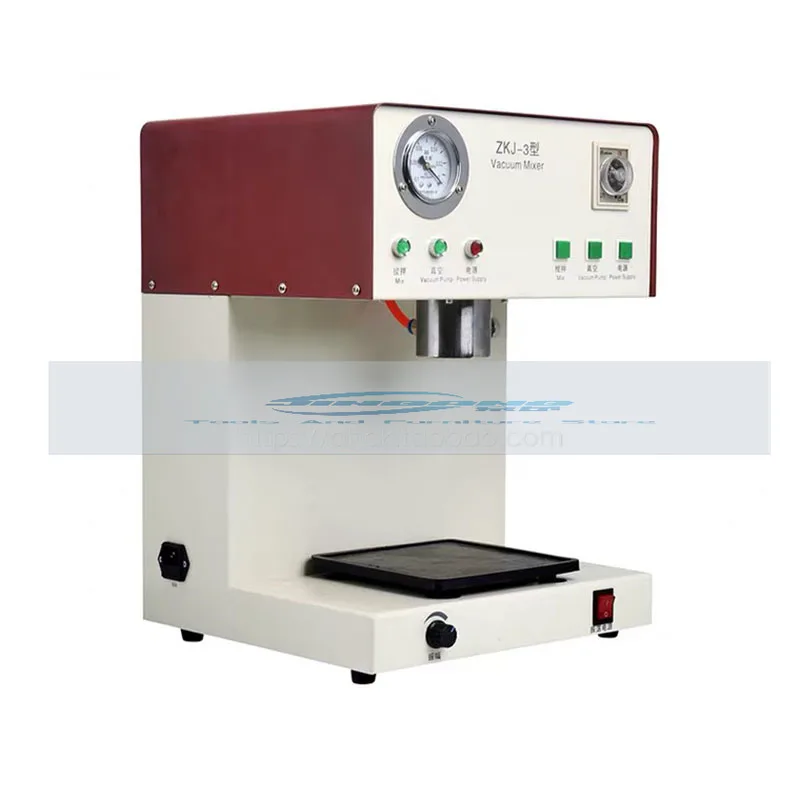 2 IN 1 Dental Lab Equipment of Denture Vacuum Mixer Vibrator Oscillator with Built-in Pump for Plaster and Material Factory sale