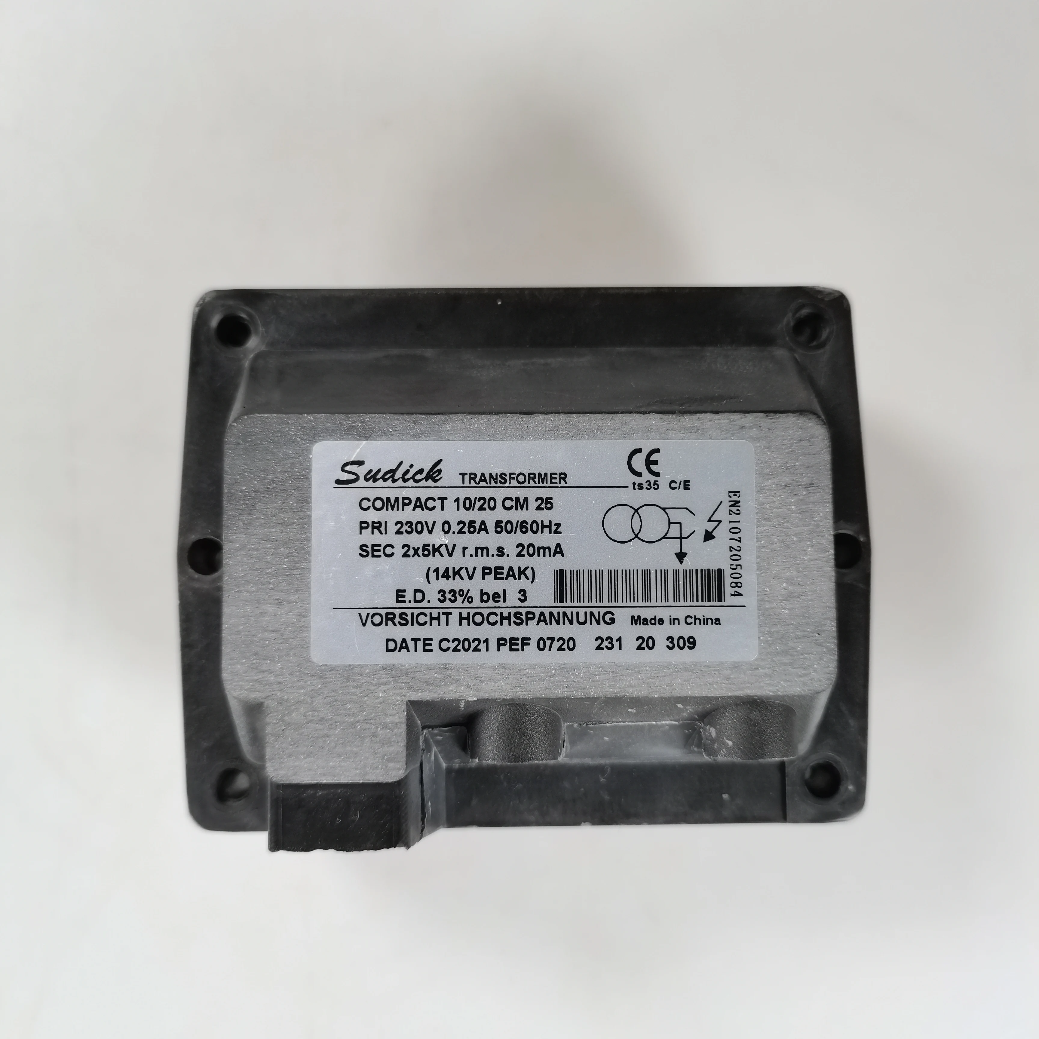 Burner Ignition Transformer COMPACT 10/20CM 2X5KV Dual Pole 1X8KV Single Pole Genuine OEM Gas Oil Heating Boiler High Voltage Pa