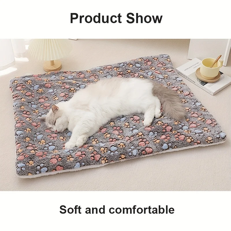 Herbst- und Winter-Warmmatte für Haustiere, Geeignet für Hunde und Katzen in Allen Jahreszeiten, Rutschfeste Decke für Katzen und Hunde – Detail 5