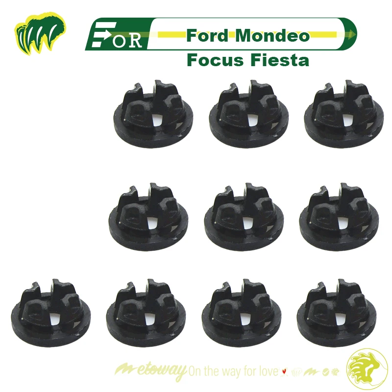 

10pcs Buckles For Ford Mondeo Focus Fiesta Engine Hood Support Rod Base engine Support Rod Fixing Buckle Fastener Buckle