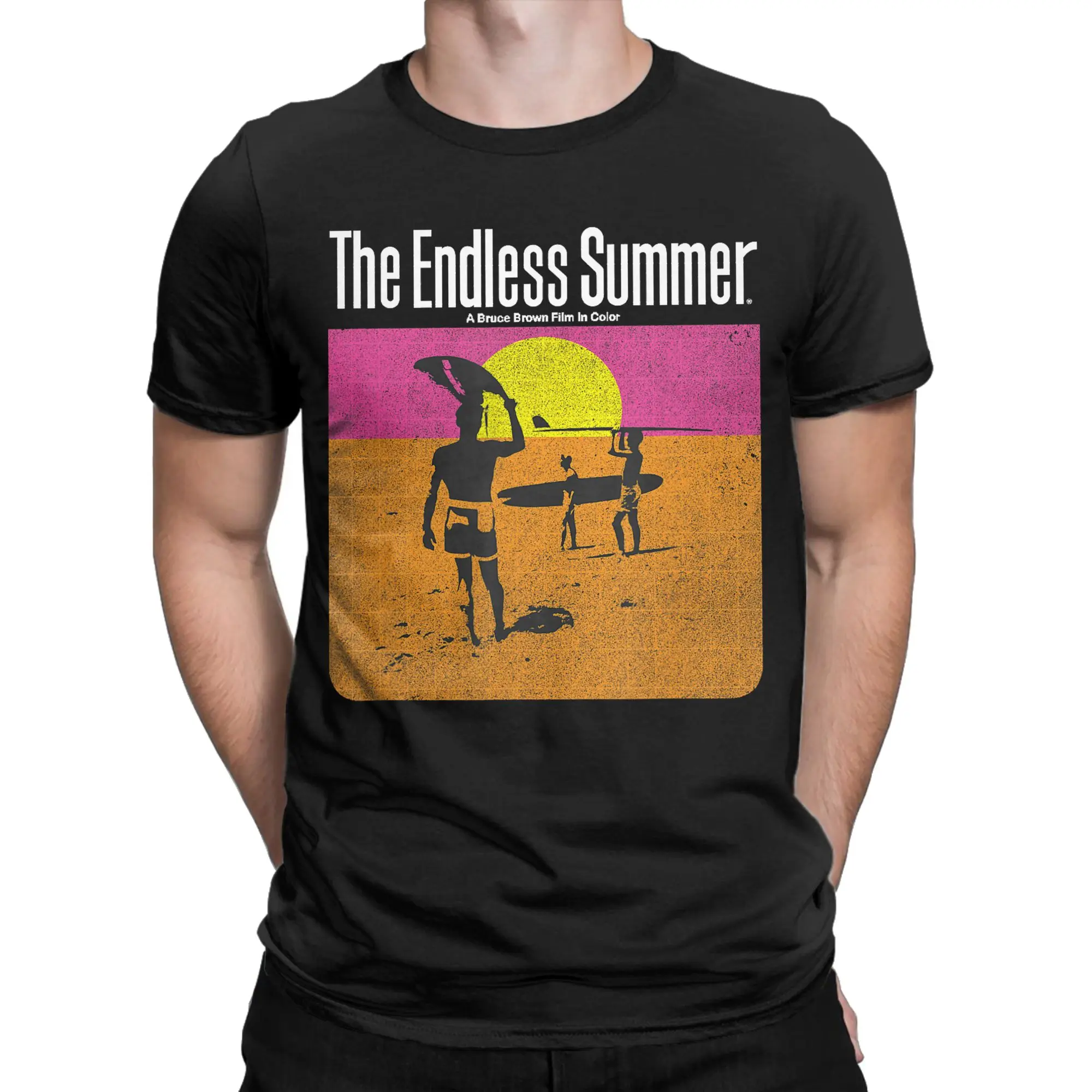 The Endless Summer 1966 Classic Surf Movie 60s T Shirts Men Cotton Novelty T-Shirt Crew Neck  Tees Short Sleeve Clothing 4XL 5XL