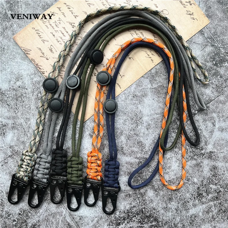 Lanyard Heavy Metal Keyring Adjustable Keychain Handmade Credential Holder Mobile Phone Hanging Neck Strap Anti-lost Key Chain