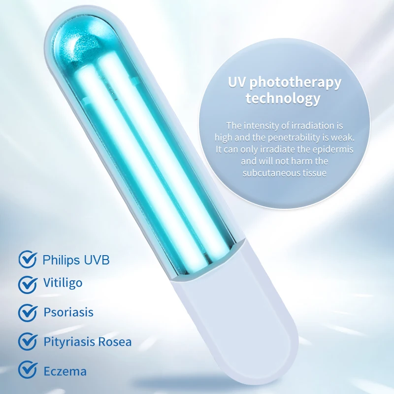 Thuisgebruik 308nm Uvb Fototherapie Smalle Band Uv Fototherapie Lamp Uvb Lichttherapie Psoriasis Voor Vitiligo