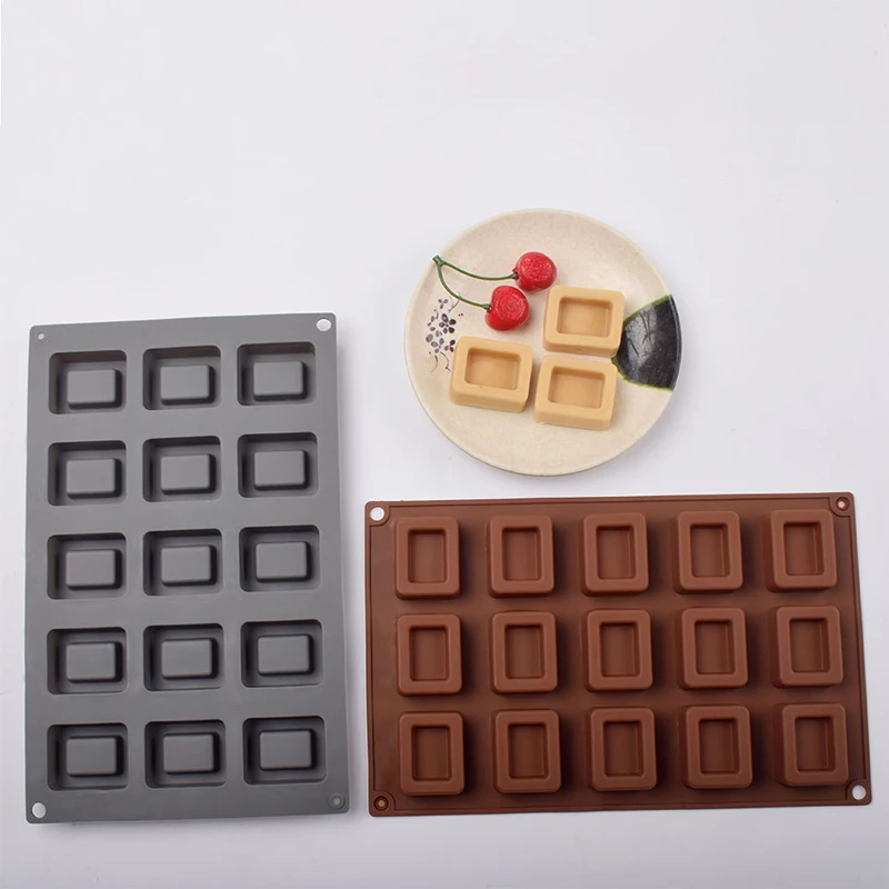 Square Donut Silicone Cake Mold Baking Jelly Pudding Chocolate Mold  Muffin Cup Cake Biscuit Bake Tray