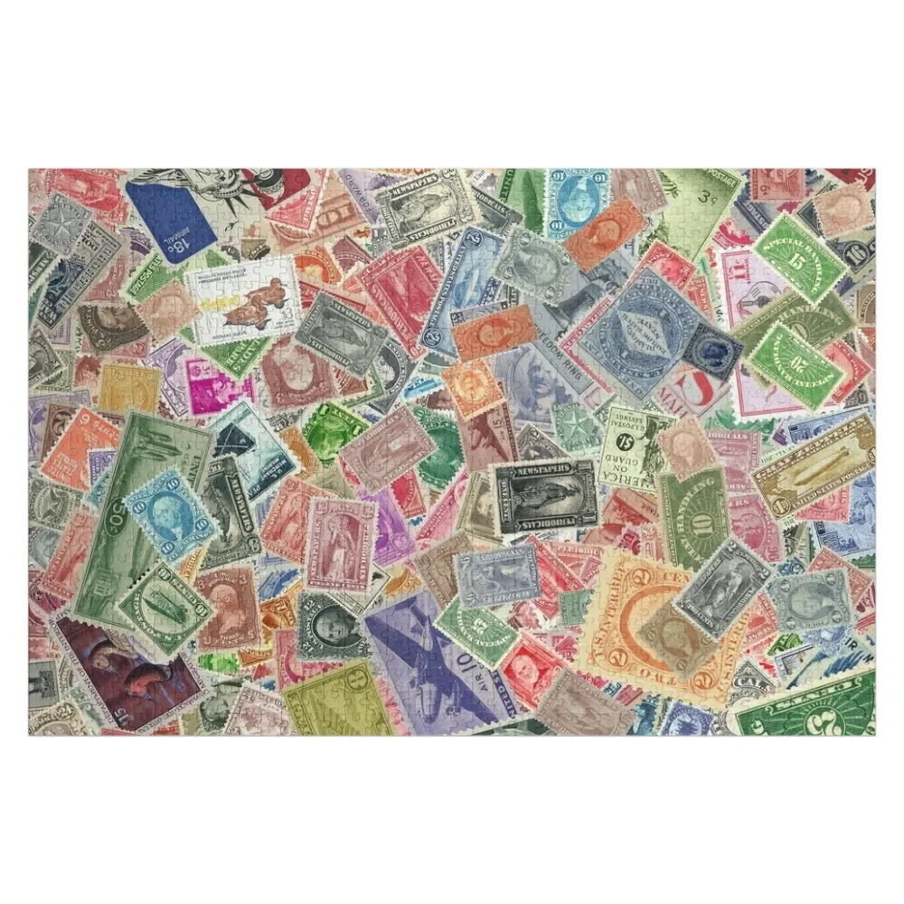 

U.S. Stamps Jigsaw Puzzle Customized Kids Gift Customized Toys For Kids Wood Animals Novel Toys For Children 2022 Puzzle