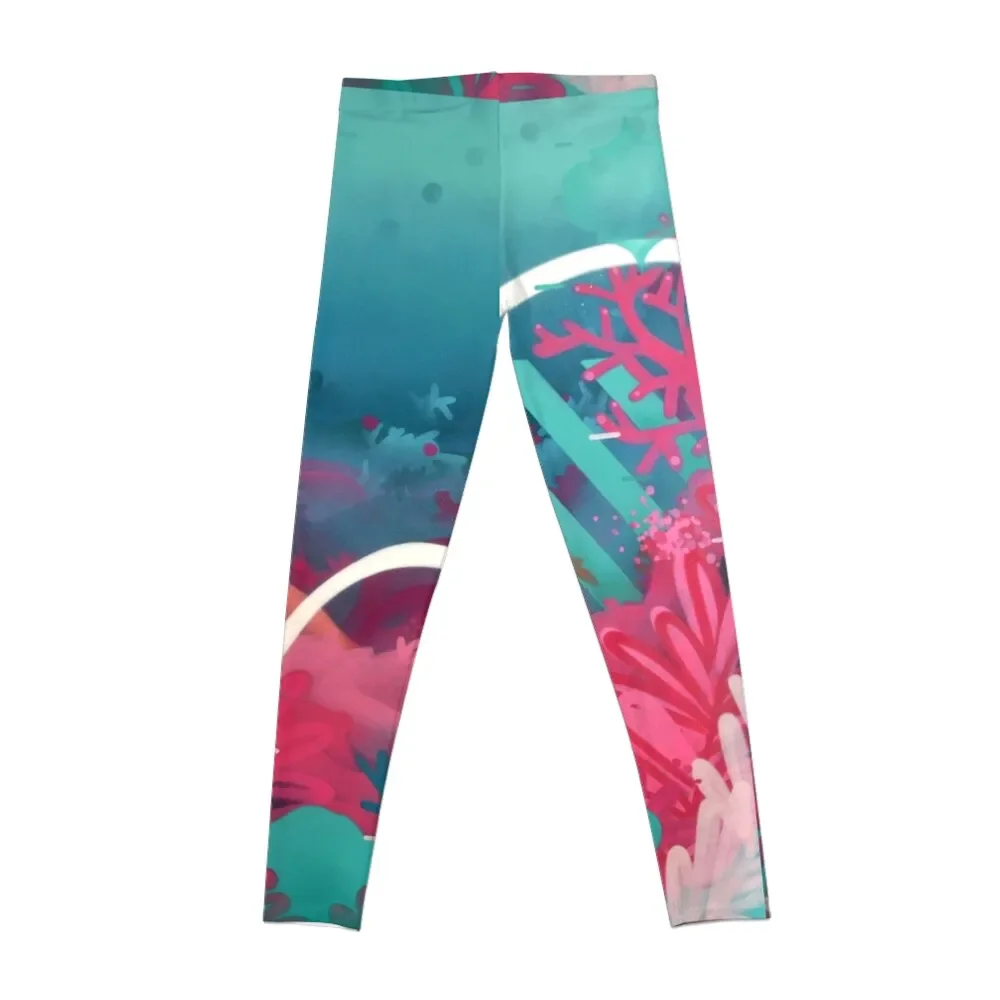 Undersea Vibes Leggings sporty woman push up Female legging pants Womens Leggings