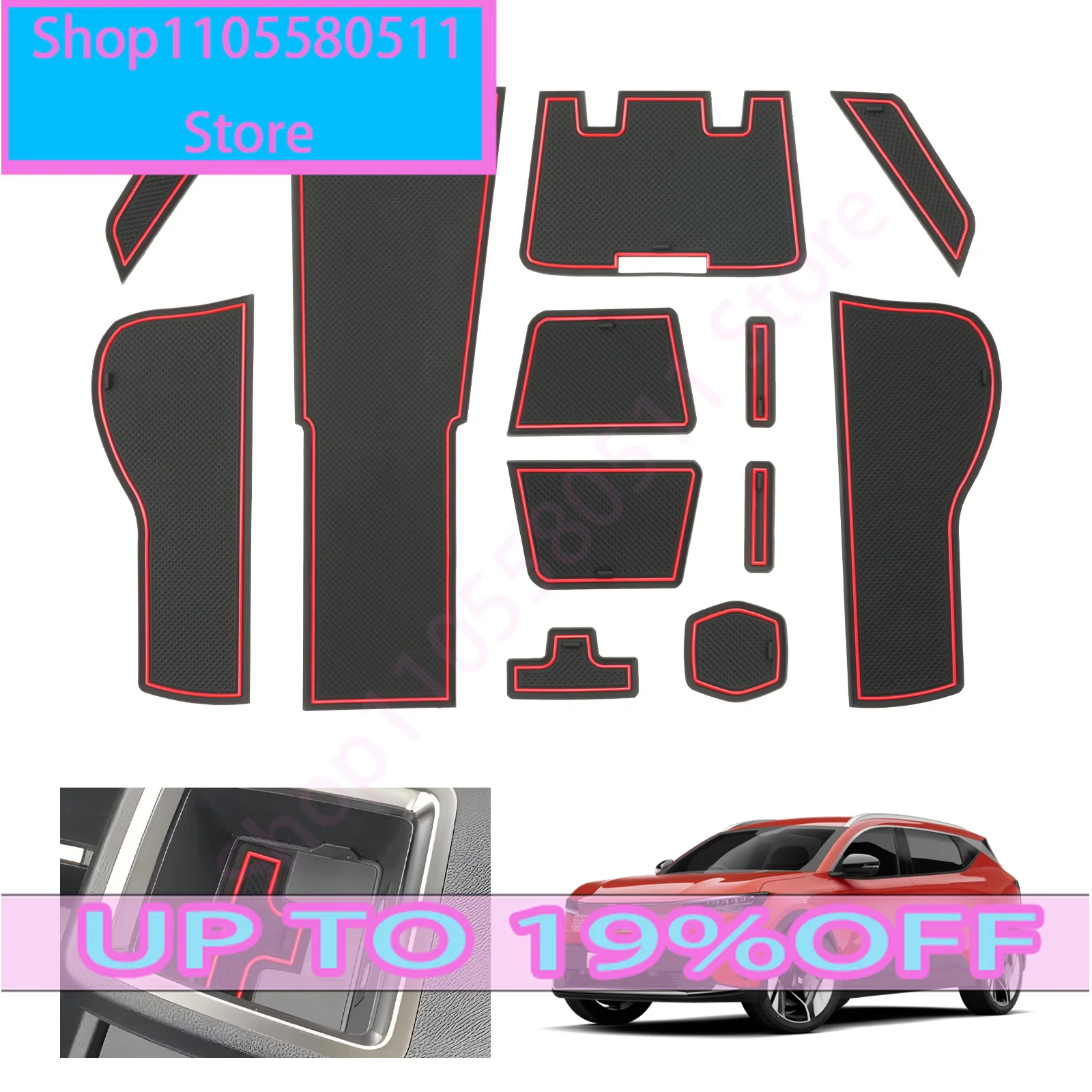 Tech Accessories For Car - Tappetino Antiscivolo per Portiera Auto Elettrica