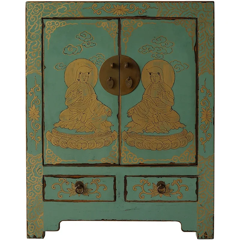 

Shoe Cabinet Household Small Narrow Door Storage Solid Wood outside Corridor New Chinese Style Home Shoe Cabinet