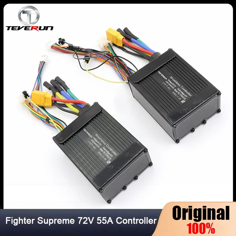 Original Teverun 72V 55A Controller APP Version For Fighter Supreme 2023 Version E-Scooter Rear&Rear Brushless Controller